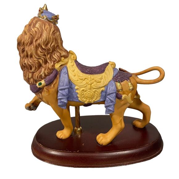 Vintage Lenox Carousel Lion Porcelain Figure w/Certification Stamp 1990 - Picture 8 of 16